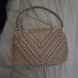 Women Elegant Rhinestone Decorated Handbag, Party Event Clutch, Evening Bag